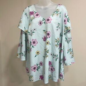 NWOT Lane Bryant floral blouse.  Size 18/20 1X